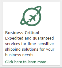 Expedited and guaranteed services for time-sensitive shipping solutions for your business needs.